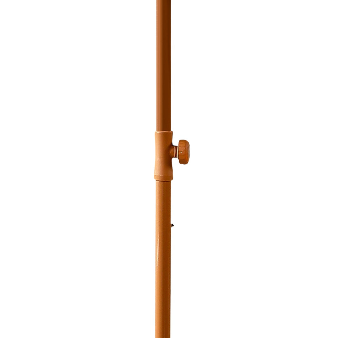 8' Thatch Patio Tiki Umbrella - Brown Hawaiian Beach Shade