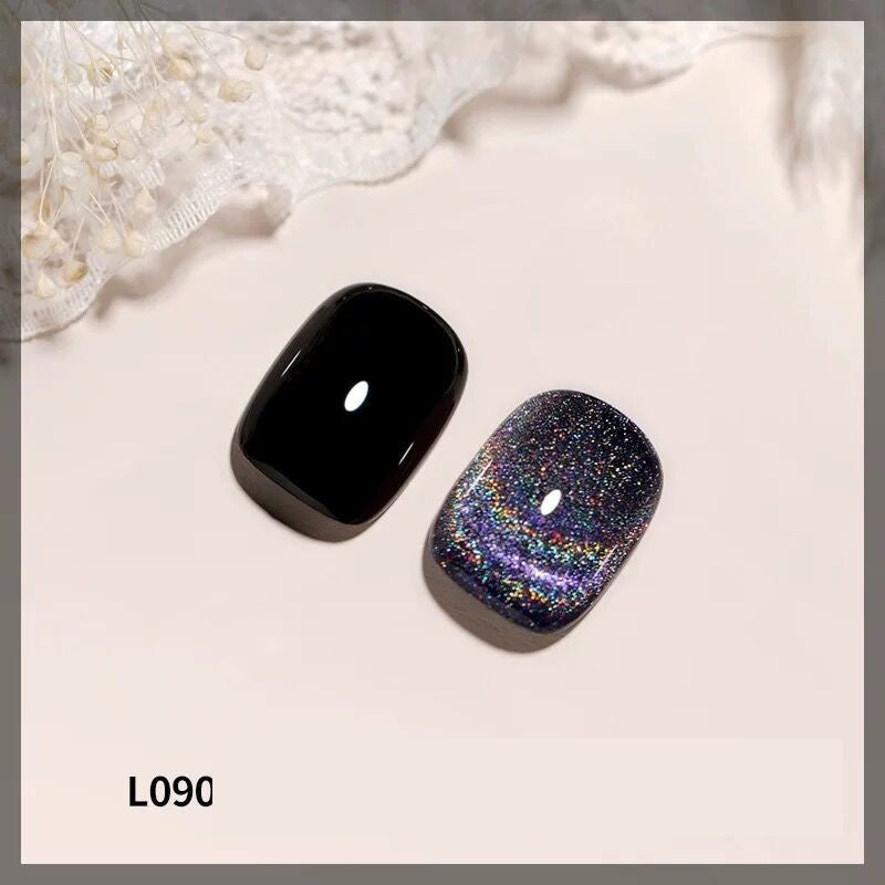 Colorful Laser Cat Eye Nail Polish Set - UV Gel & Acrylic Compatible