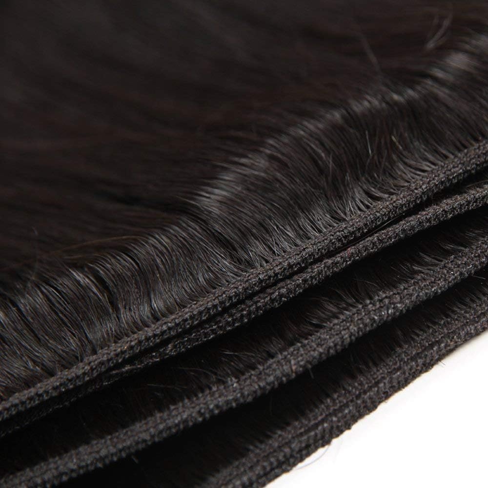 Giginger Bundles Human Hair 20 22 24 Inch Human Hair Bundles Natural Black Unprocessed Quick Weave Soft Sewn In Hair Extensions for Black Women