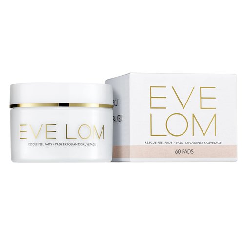 EVE LOM Rescue Peel Pads for Face - Daily Exfoliating Skincare with AHA, PHA & BHA Acids - Resurfacing & Hydrating Skin Care for All Skin Types - 60 Biodegradable Pads