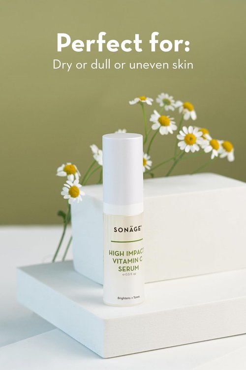 Sonage High Impact Vitamin C Serum:With Hyaluronic Acid | Hydrates & Fades Appearance Of Dark Spots (30 ml)