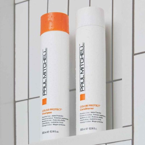 Paul Mitchell Color Protect Shampoo and Conditioner, Prevents Fade + Adds Shine, For Color-Treated Hair, 33.8 fl. oz, Set