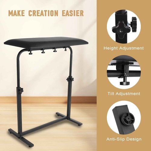 Tattoo Arm Rest，Large Tattoo Armrest，Height & Tilt Adjustable Tattoo Arm Rest Stand，Thickened Soft Sponge Lining，Suitable for Arm Rest of Professional Tattoo Artist，Tattoo Studios
