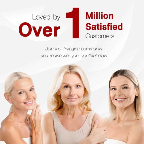 Trylagina 12X Age-Defying Collagen Serum, Anti Aging Face Cream, Anti Wrinkle Cream for Women, Face cream for Women, Anti Aging Skin Care, Brightening Serum, Hydration - 1.05oz