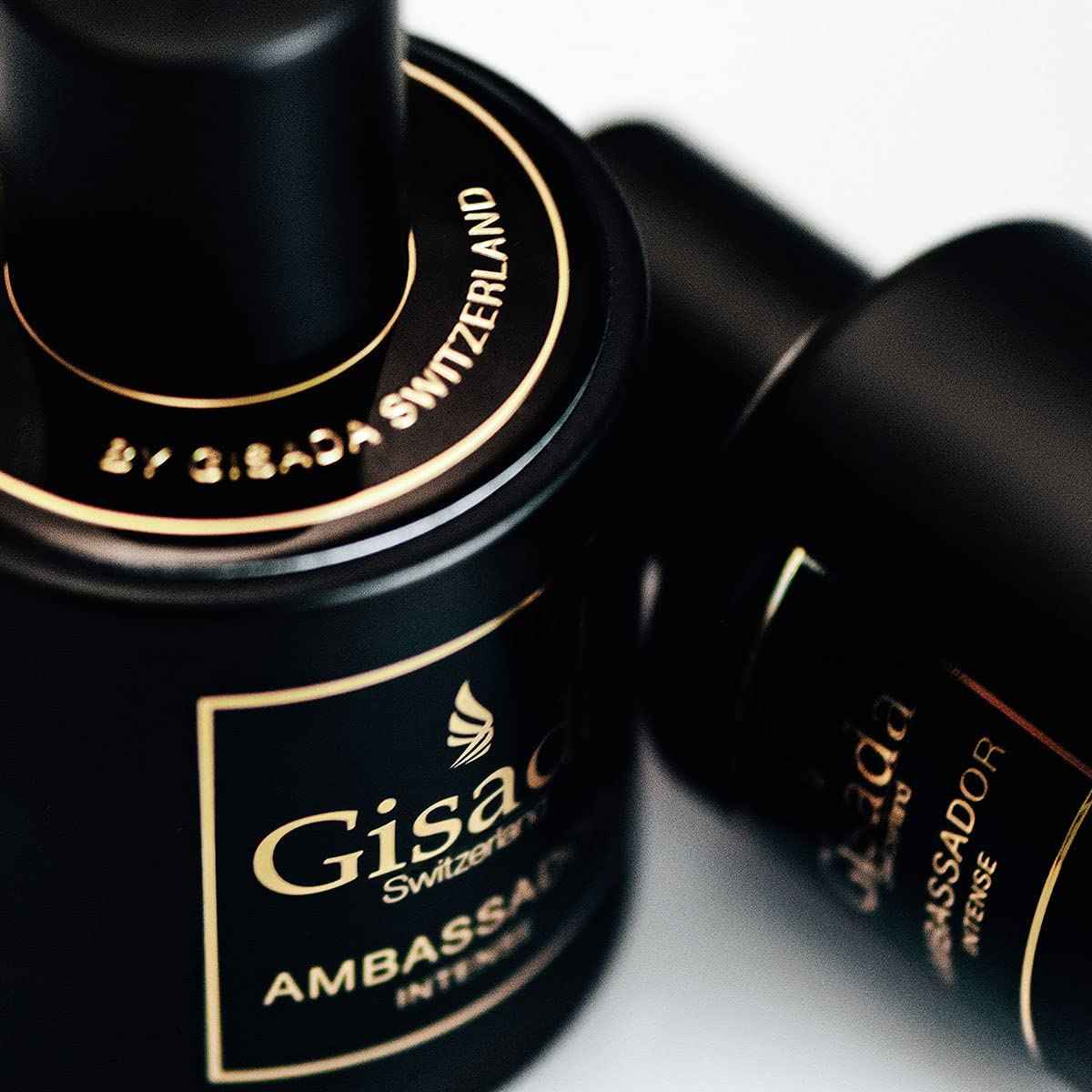 Gisada Ambassador Intense Cologne for Men - Perfume for Men with Strong, Masculine Scent & Classic Fragrance - Lasting Scent with Warm, Citrusy, Spicy, Oriental Notes - Made in Switzerland, 1.7 fl.oz.
