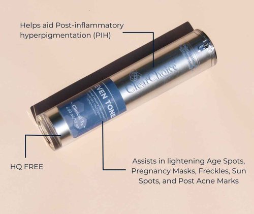 Clear Choice Even Tone Cream | HQ-Free Formula for Hyperpigmentation, Dark Spots, and Uneven Skin Tone | Professional-Strength with Bioactive Botanicals | Enhances and Restores Skin Tone.