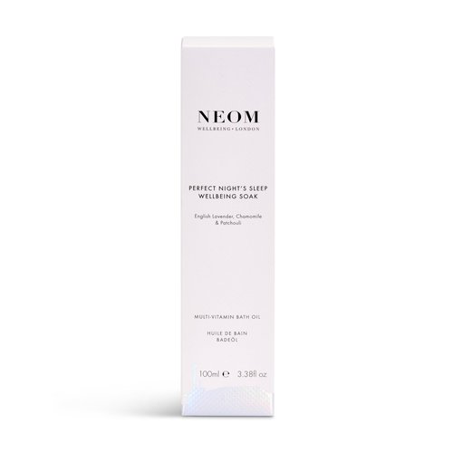 NEOM Perfect Night's Sleep Wellbeing Soak Bath Oil, 100ml| Lavender, Chamomile & Patchouli | Rosehip, Almond & Coconut Oil