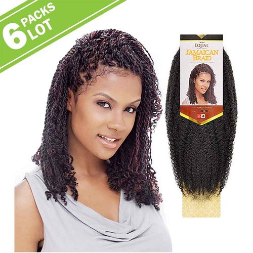 6 PACKS/LOT FreeTress Equal Synthetic Hair Braids Marley Braid (Jamaican Twist Braid) (30)