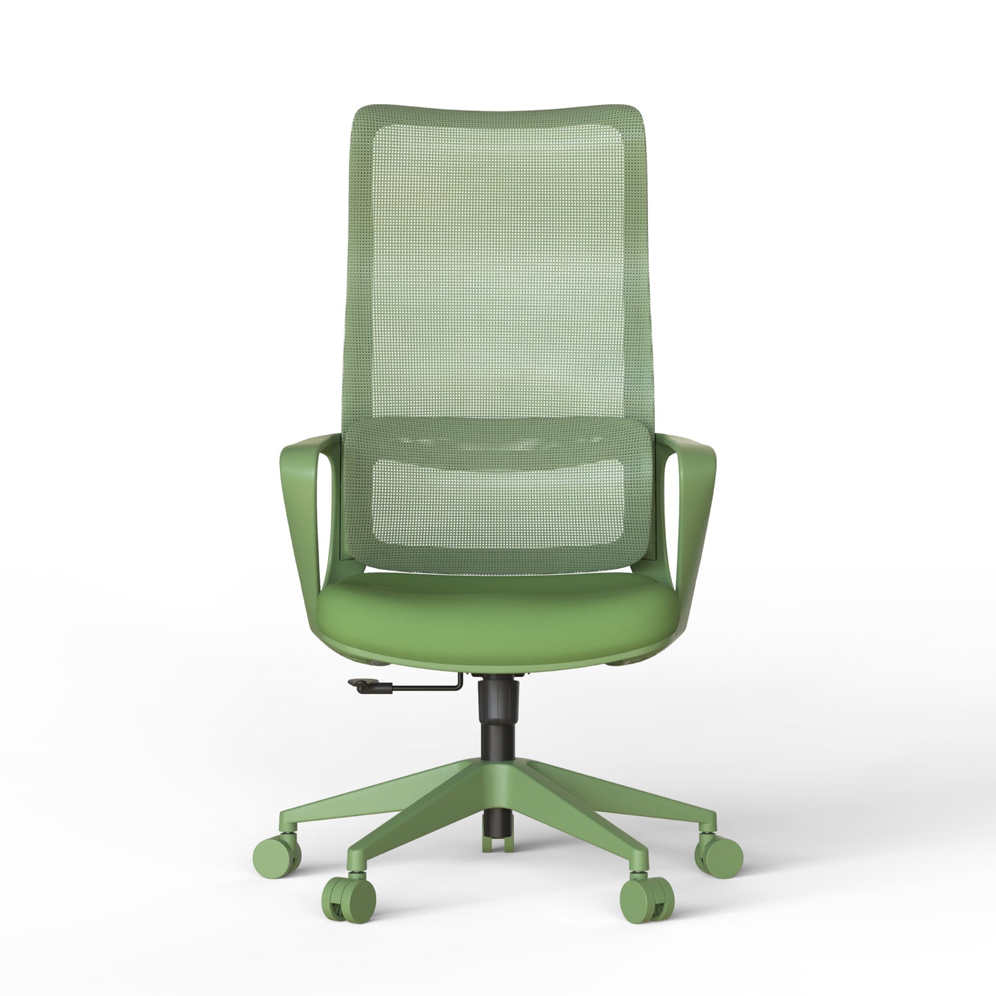 Ergonomic Green Office Chair with Adjustable Lumbar Support