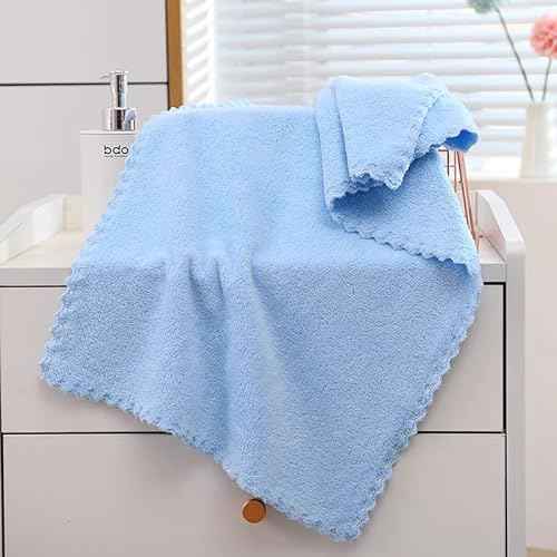 Microfiber Washcloths 5 Pack 29.5" x 13.8" Soft Feel Fingertip Towels quick Drying Coral Velvet Wash Cloths Ultra Soft, Quick-Drying & Multipurpose Face & Hand Towels for Bathroom, Spa, and Gym Towel.