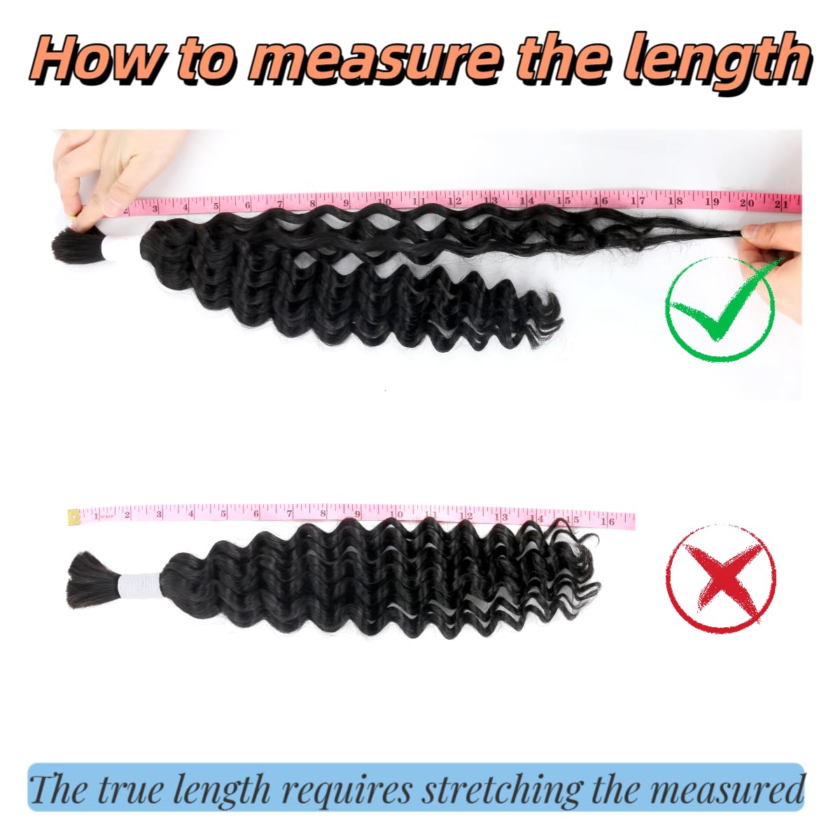 4/30 Human Braiding Hair Deep Wave Bulk Human Hair for Braiding Bohemian Knotless 2 Bundles 100g 26inch No Weft 10A Brazilian Virgin Human Hair Extensions Curly Bulk Human Hair for Boho Braids