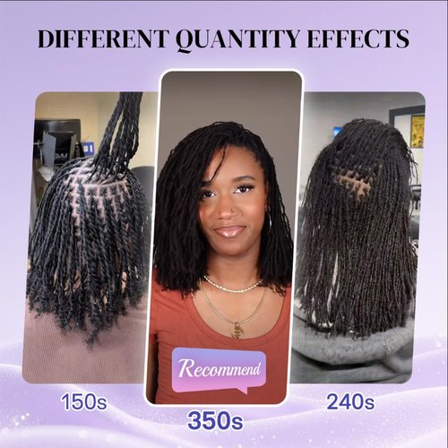 Siphis Sisterlocks Locs Extesnions Human Hair 0.2cm Thickness Micro Locs Curly Tips, Full Handmade Interlocking Permanent Soft Dreadlock Extensions (Brown 27# 0.2cm, 12 Inch 30 Strands)