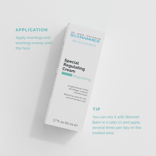 Schrammek Special Regulating Cream (1.7 fl oz) - For Oily & Mixed Skin - Aloe Vera & Vitamin E - Face Moisturizer & Face Cream - Skin Care - Dr