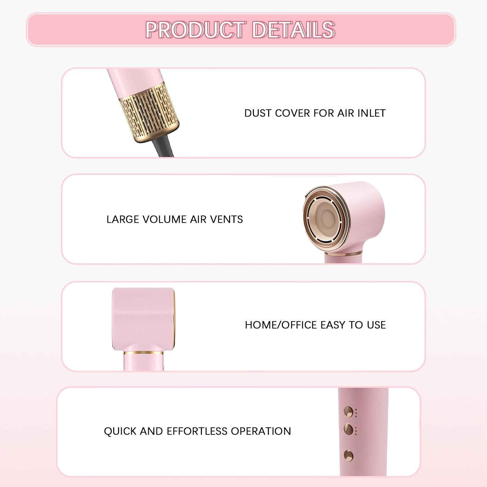 5 in 1 Hot Air Styler, Hair Dryer Brush for Fast Drying, Curling, Volumizing & Straightening, Frizz-Free & No Heat Damage for Smooth Hair & Waves, Ideal High Speed Blow Dryer for Home & Travel Use