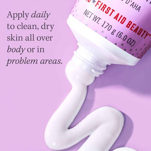 First Aid Beauty - Smooth Operators Trio: KP Bump Eraser Body Scrub, 8 oz, Smoothing Lotion, 6oz, and Ingrown Hair Pads, 28 Pads, Deep Moisture Exfoliating Skin Treatment Set with BHA & AHA, 3ct