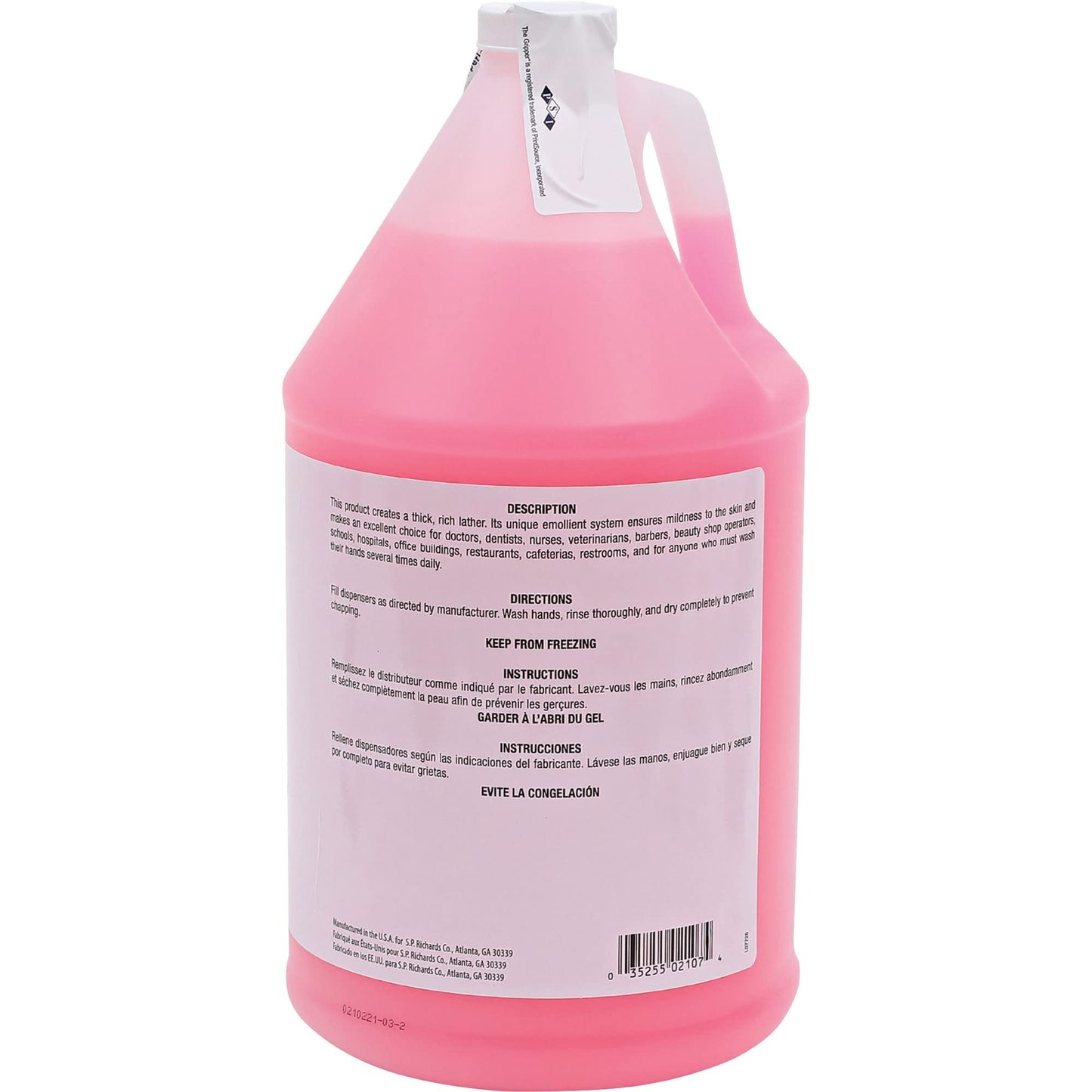 Genuine Joe Pink Lotion Hand Soap Refill, Rich Lather, 1 gallon, 4 Count