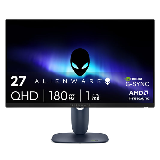 Alienware 27 Gaming Monitor - AW2725DM - 27-inch QHD 180Hz 1ms Display, IPS, NVIDIA G-SYNC, AMD Freesync, VESA AdaptiveSync.