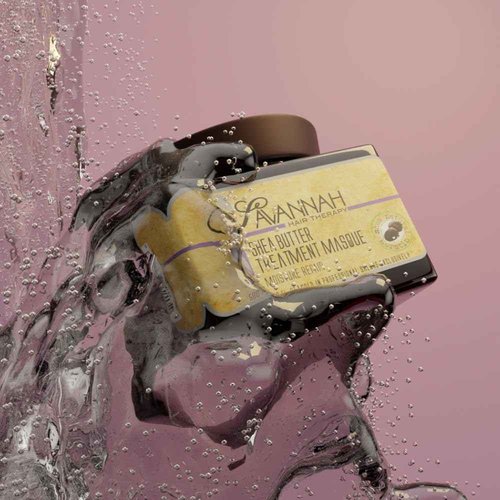 Savannah Hair Therapy Bundle-Treatment Mask 16.9 Oz+Shampoo 16.9 Oz, Shea Butter Treatment, Natural Keratin for Normal, Dry, Curly, Dyed and Damaged Hair, Vitamin B6, Sodium Chloride and Sulfate Free