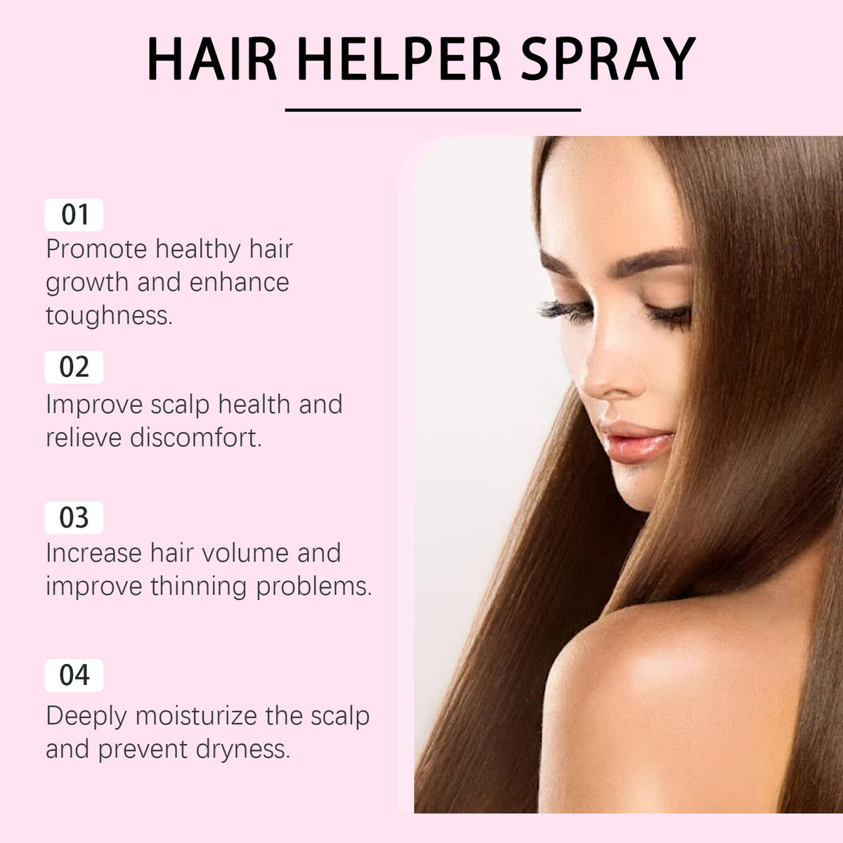 Hair Care Spray Improves Dry