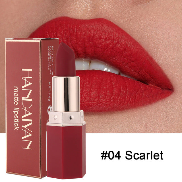 Waterproof Nude Matte Lipstick Set - Durable, 6 Colors for Lip Makeup