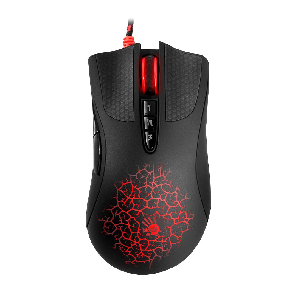 [Combo] A90 Optical Gaming Mouse with Light Strike (LK) Optical Switch/Scroll & B-071 High Performance Mousepad - 8 Programmable Buttons and Advanced Macros - 4000 DPI - A9071