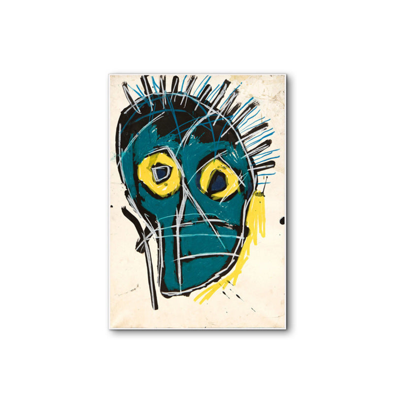 Abstract Graffiti Frameless Canvas Wall Art - Multiple Sizes & Styles