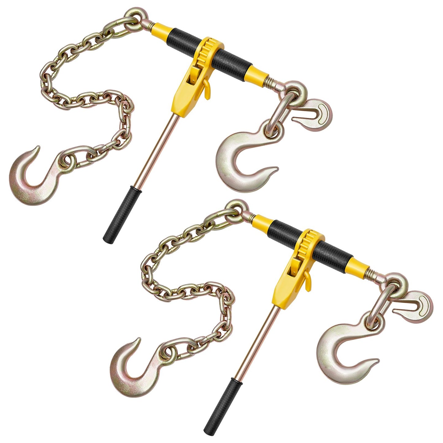Heavy Duty Load Chain Binder with 3/8-Inch to 1/2-Inch Chains, Yellow