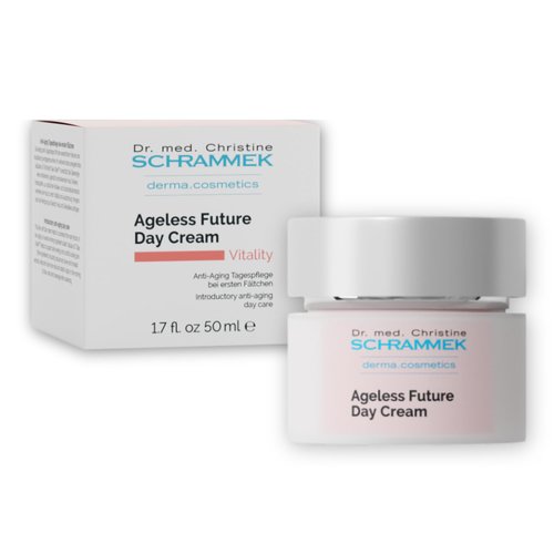 Ageless Future Day Cream (1.7 fl oz) - Introductory Anti-Aging Day Care - Stimulates Collagen Synthesis - with Hyaluronic Acid & Vitamin E - Face Moisturizer - Face Cream - Skin Care - Dr. Schrammek
