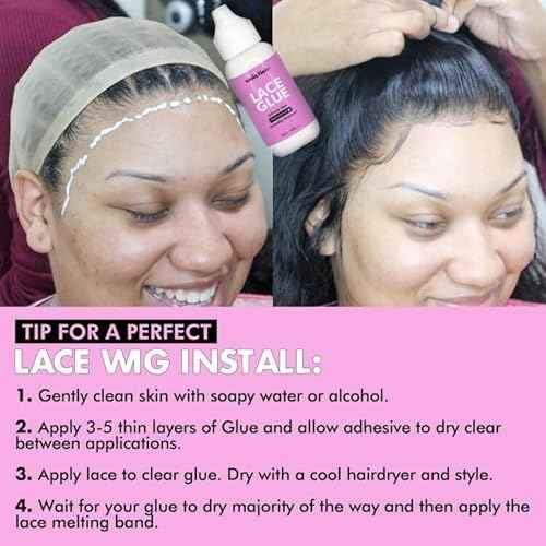 Dolahair Lace Wig Glue Kit - Waterproof Lace Front Adhesive for Wigs (Glue Kit-5pcs)