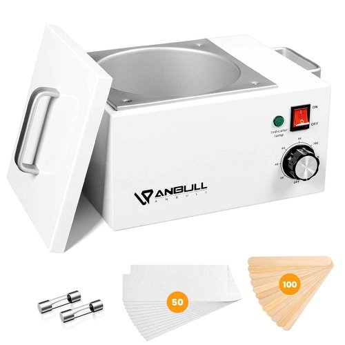 Upgrade BUT2.5L-I Non-stick Large Wax Pot, Anbull Single Professional Wax Heater for Hair Removal - Easy to Clean Waxing Machine