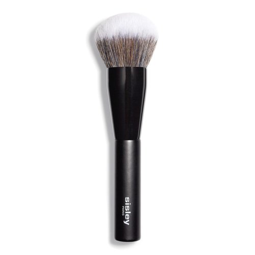 Sisley Paris Powder Brush - Easy Application of Loose, Compact Makeup - Wavy, Synthetic, Soft Bristles - Delivers Natural to Full Coverage