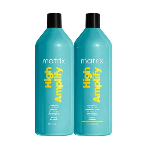 Matrix High Amplify Volumizing Shampoo & Conditioner Set | Instant Lift & Lasting Volume | Silicone-Free | For Fine or Thin Hair | Packaging May Vary | 33.8 Fl. Oz.