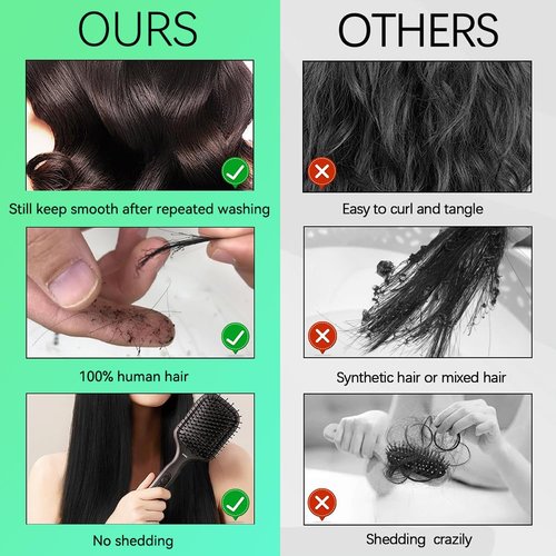 Dewelly 12A Human Hair Bundles Body Wave 3 Bundles Human Hair 16 18 20 Inch 100% Unprocessed Brazilian Virgin Real Human Hair Bundles Deals Quick Weave Hair Extension Natural Black Color