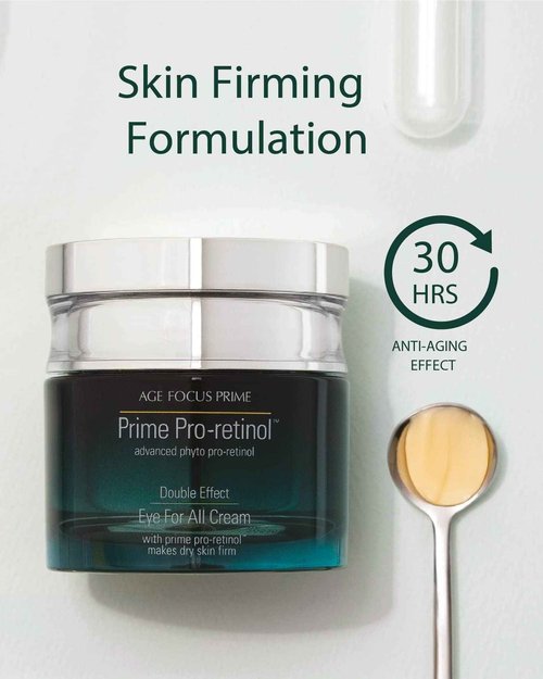 Isa Knox AGE FOCUS Prime Double Effect Eye For All Cream Set (3.4fl oz) - Korean Skincare Set, Lightweight Rich Eye Cream, Toner, Emulsion by LG Beauty. Daytime Retinol.