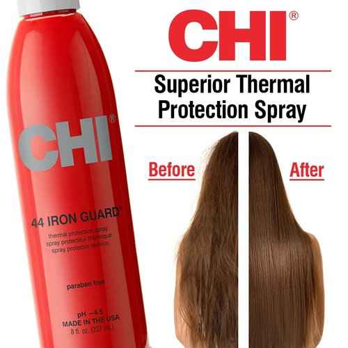 CHI Original Lava Ceramic 1" Flat Iron & 8 Fl Oz Thermal Protection Spray Hair Straightener Bundle