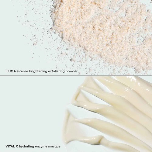 IMAGE Skincare POREfection Power Duo, Iluma Intense Brightening Exfoliating Powder with VITAL C Hydrating Enzyme Masque
