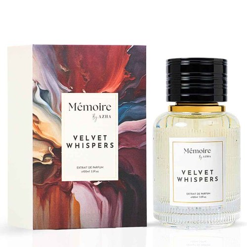Azha Velvet Whispers Long Lasting Arabian Perfumes for Women – Extrait De Parfum Spray 100 ML (3.4 OZ) - Elegant Ladies Perfume With Vanilla, Rose & Wood Musk Notes - Signature Gift for Women