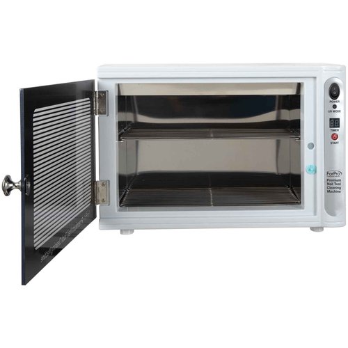 ForPro Professional Collection Premium Nail Tool Cleaning Machine, Large 9L Capacity, Sanitizes Towels & Implements, 10.3" H x 15" W x 8.5" D