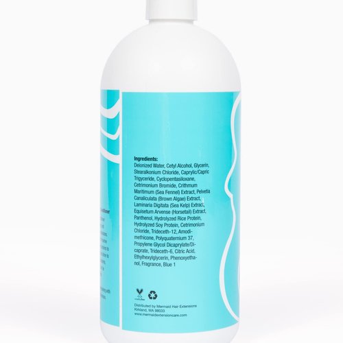 Mermaid Extension Care Shampoo, Ultra-Gentle & Sulfate-Free, Nourishing Formula for Hair Extensions, 32 fl oz