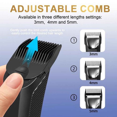 OTY Kit Get It All – Head Shaver & Body Trimmer for Men | Bald Groomer + Special Intimate Trimmer, Waterproof Cordless 8-in-1 Complete Grooming Kit
