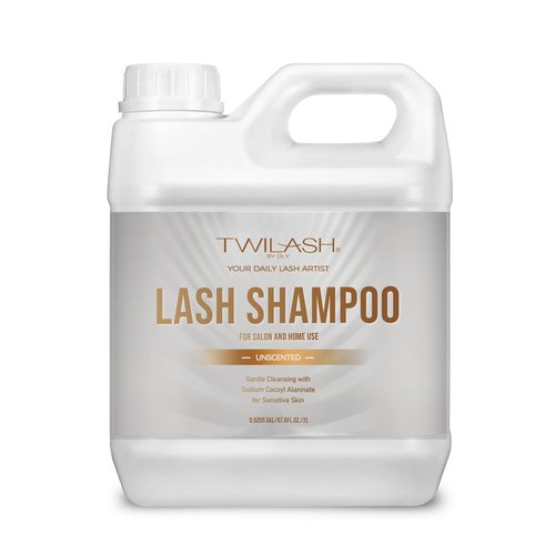Lash Shampoo Bulk 2 Liters, Eyelash Cleanser for Extensions, Gentle Sodium Cocoyl Alaninate Formula for Sensitive Skin, Non-Irritating Makeup Remover, Best for Salon and Home Use (2L)
