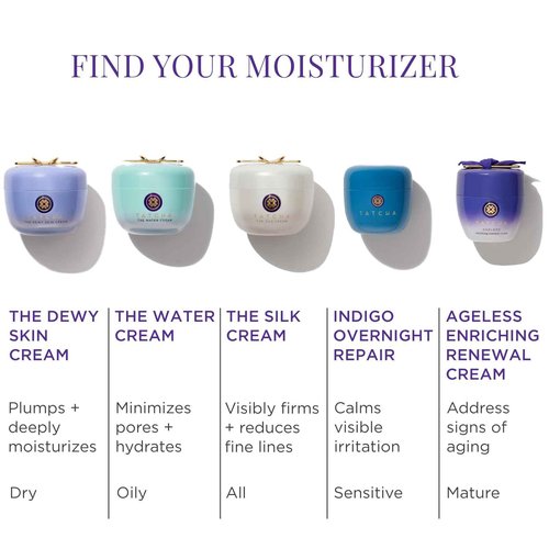 TATCHA Indigo Overnight Repair | Face Cream & Serum Treatment, Fragrance Free Night Cream, 50 ml | 1.7 oz