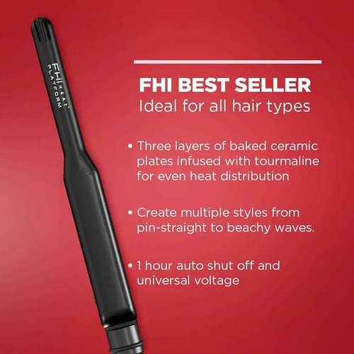 FHI HEAT Platform Pro Styling Tourmaline Hair Straightener for All Hair Types, 1/2 Inch