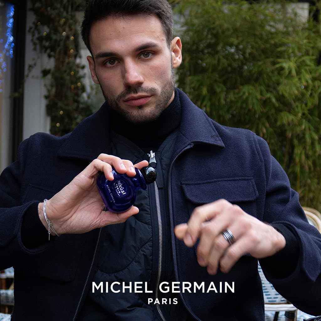 Michel Germain Sexual Paris Pour Homme Eau de Toilette Spray Cologne, Top Notes of Cardamom, Chardonnay Mandarin, Sage, Warm & Tempting Gift for Men, 2.5 Fl Oz
