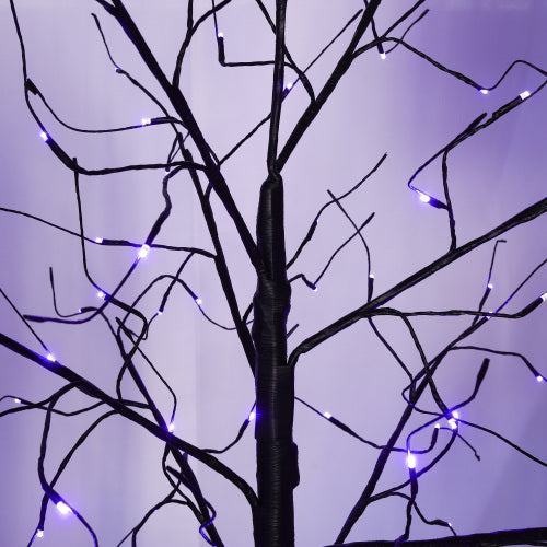 Halloween Spooky Tree with Purple Lights - 4FT, 5FT, 6FT Set