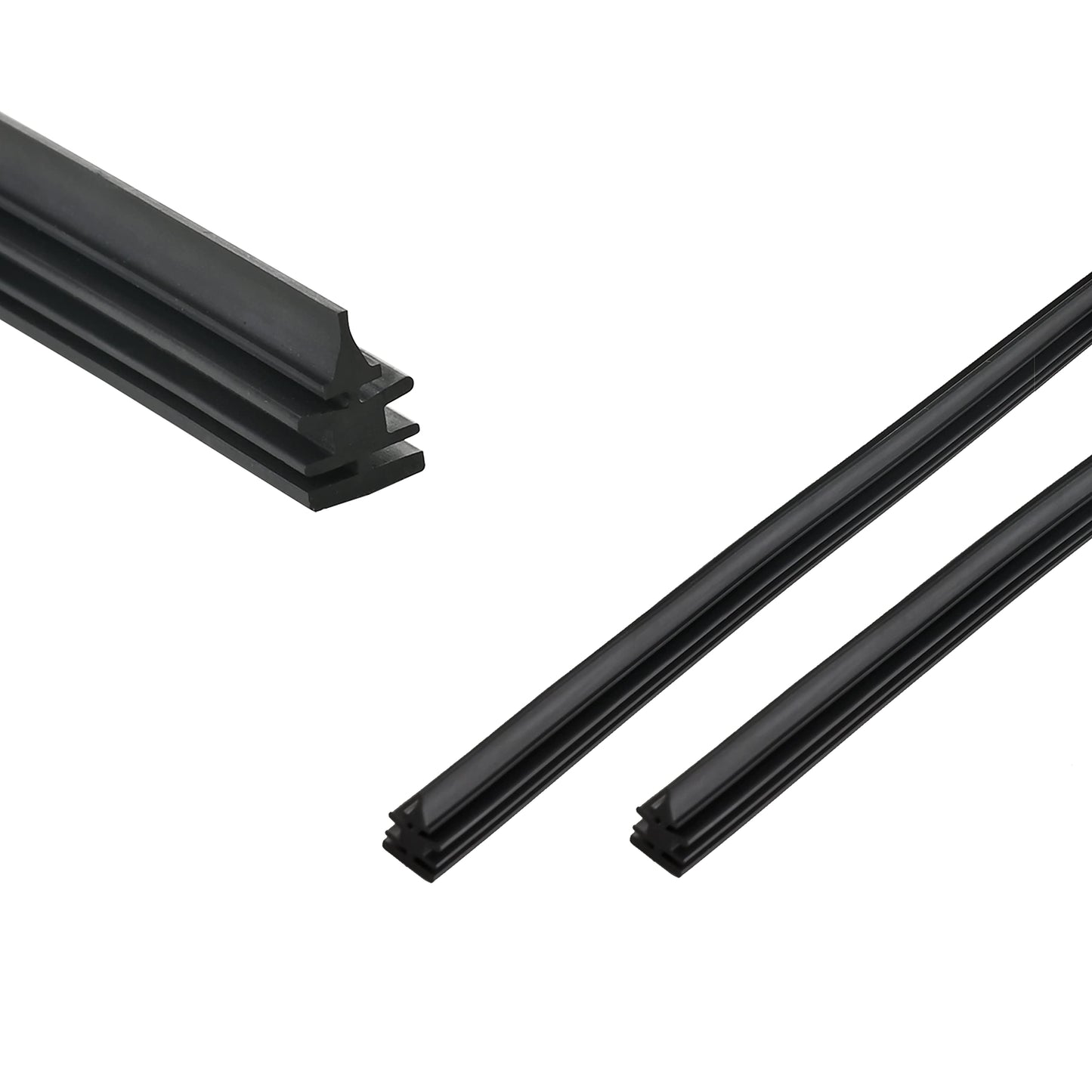 5 PLUS Wiper Blade Refill,4 PCs Adjustable Size of Universal Replacement Windshield Wiper Refill Replacement for Front & Rear Windshield Wiper Baldes Rubber Strip (28")