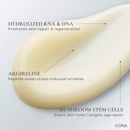 ILONA Bottom Lines Face | Brightening and Collagen Regenerating Serum for Deep Wrinkle Reduction | Powered by SR+ Retinol with RNA/DNA, Peptides, Hydrolyzed Proteins & Vitamin C | 1.0 oz