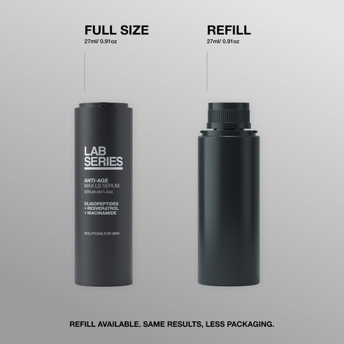 Lab Series Men's Max LS Serum - Anti Aging Skin Care for Men - Visibly Reduces Fine Lines & Wrinkles, 0.91 Ounce Refill