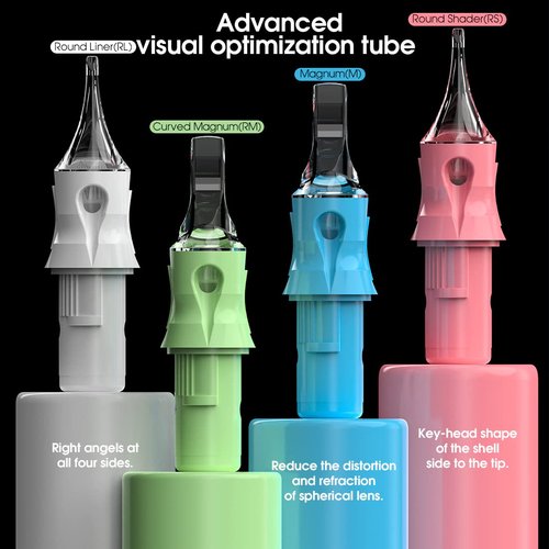 Dragonhawk S6 Tattoo Pen Kit, Rotary Tattoo Machine Coreless Motor Power by Mcore-C1, Tattoo Cartridges Needles Supply Kits for General Artists