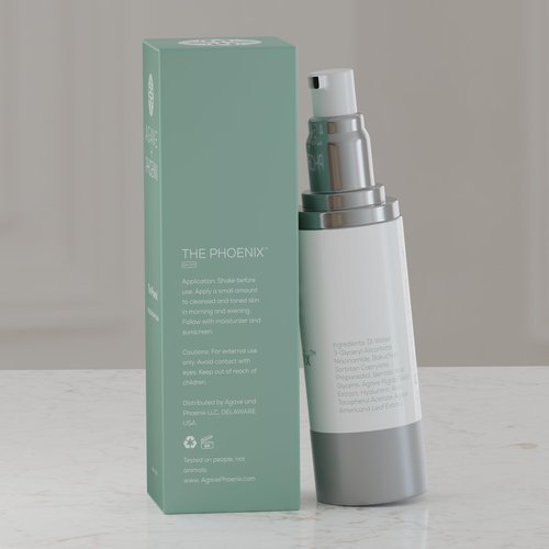 Agave + Phoenix - The Phoenix | Women's Day & Night Serum for Sensitive, Dry & Oily Skin, Made with Bakuchiol, Hyaluronic Acid & Natural Ingredients, Anti Aging & Restoring